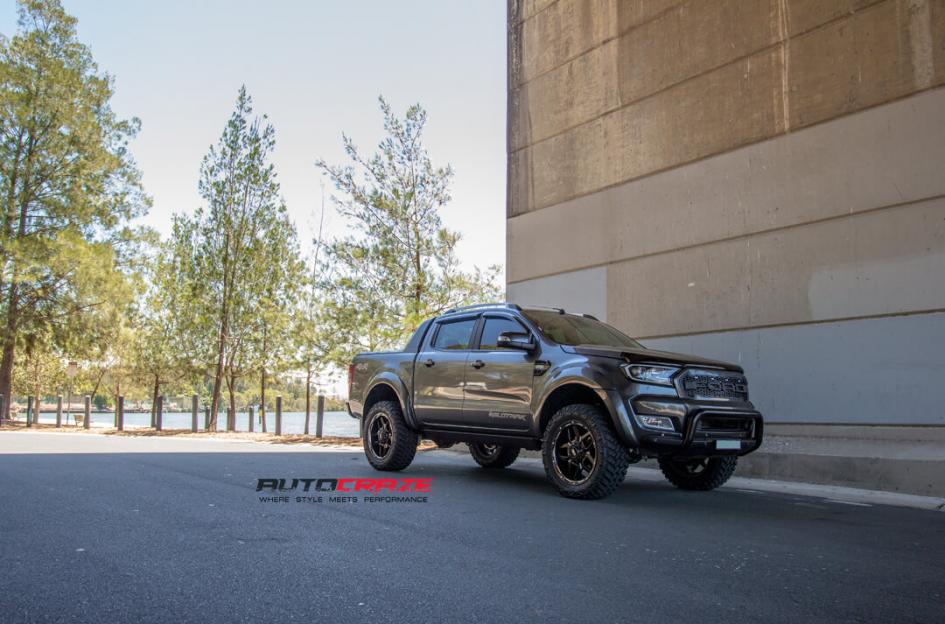 FORD RANGER GD07 MATTE BLACK MILLED
